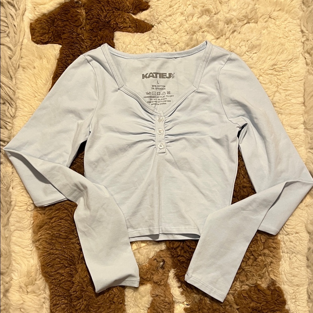 Katie J NYC Long Sleeve Top girls size L